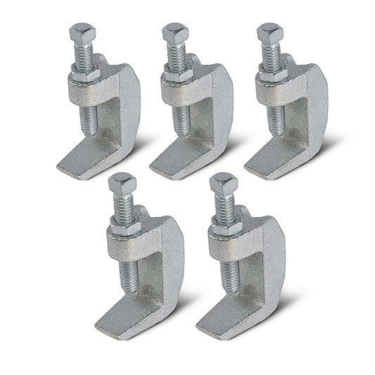 Highcraft Wide Mouth Beam Clamp for 5/8 in. Threaded Rod in Electro Galvanized Steel (5-Pack)