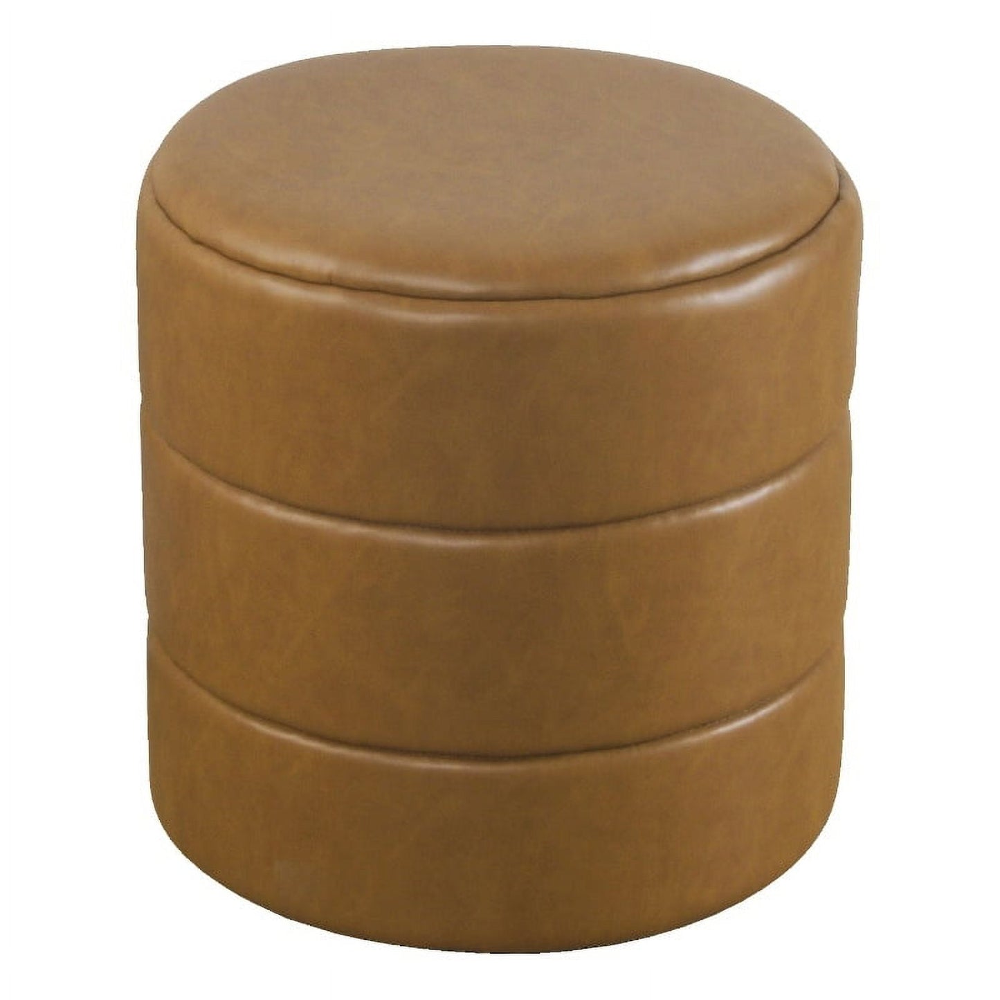 HomePop Otomana Redonda Tapizada - BouclÃ© Crema