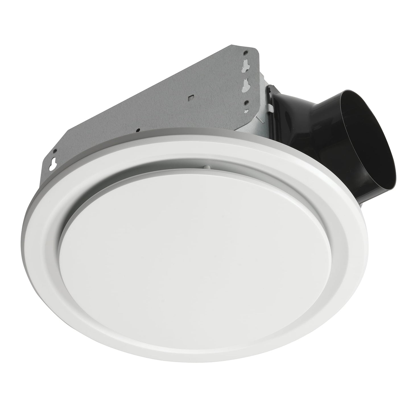 Homewerks 50 CFM Round Bathroom Ventilation Exhaust Fan, White