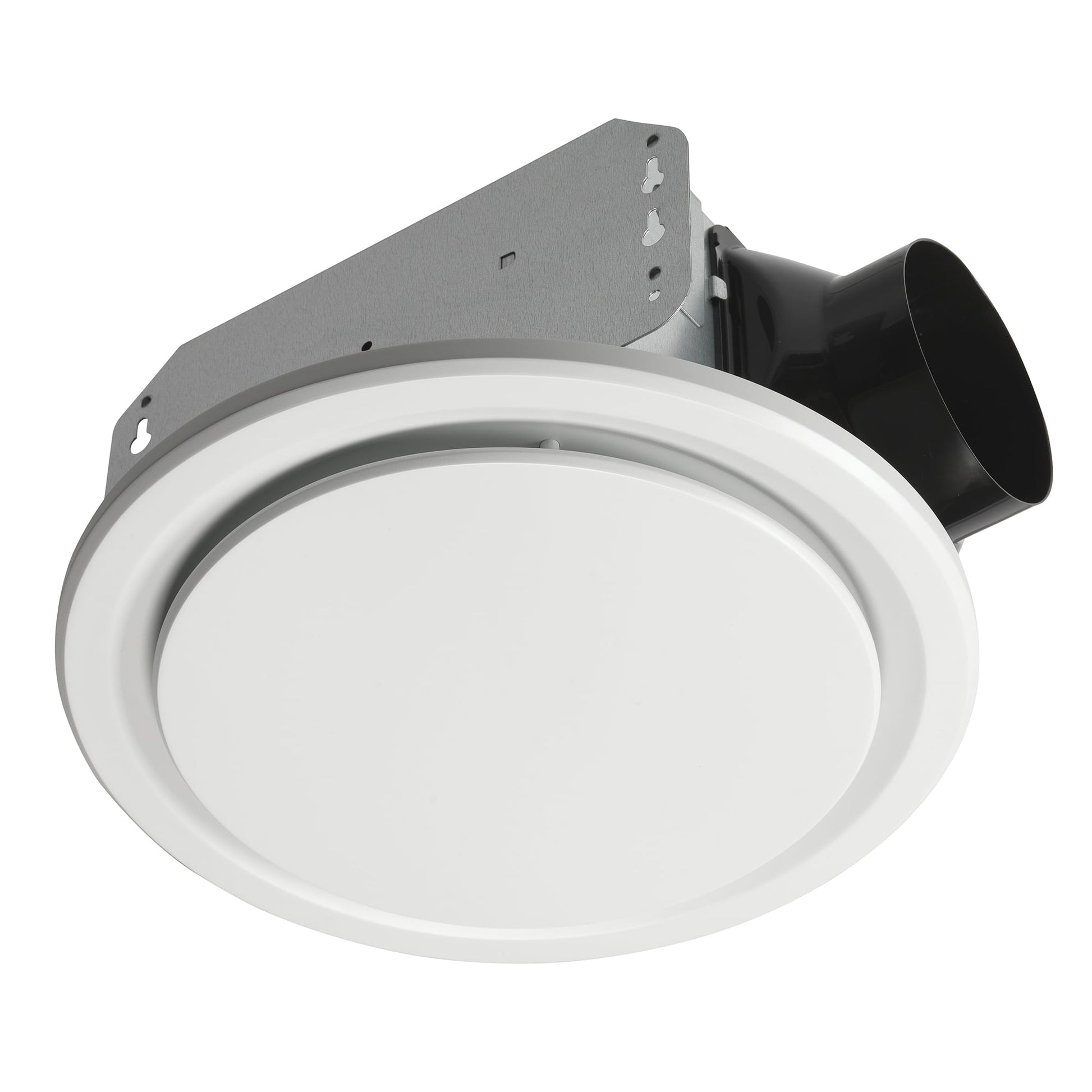 Homewerks 50 CFM Round Bathroom Ventilation Exhaust Fan, White