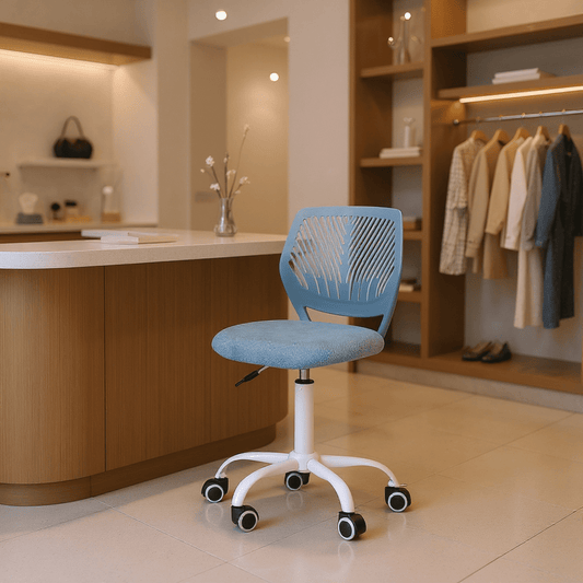 Homy Casa Swivel Reception Chair with Adjustable Height for Office Conference,Waiting Room,Clinic