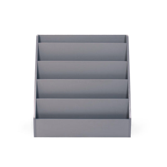 Humble Crew Camden Kid's /Toddler Wooden Bookcase Storage Rack with 5 Tiers, Grey