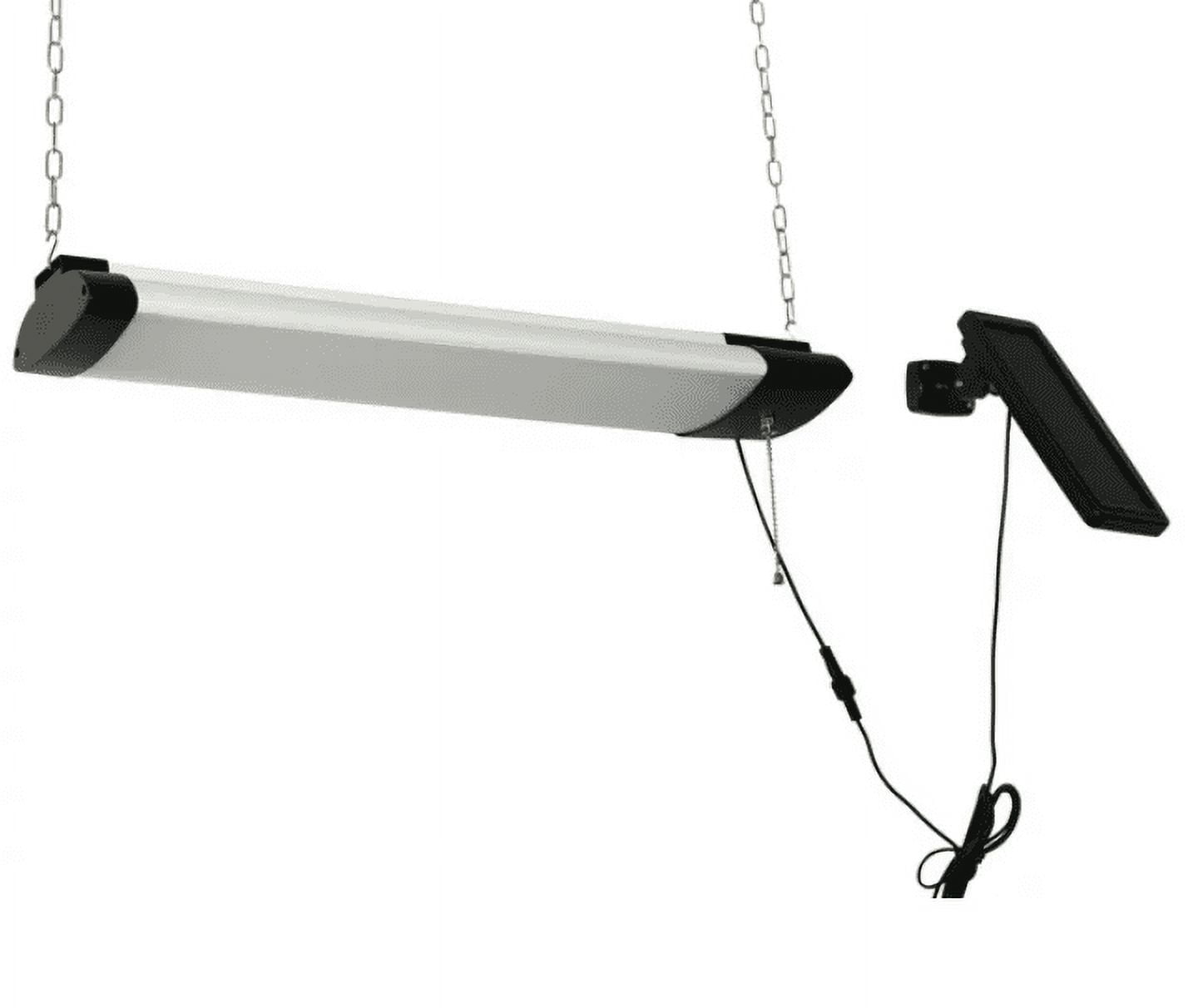 Hyper Tough Adjustable 1000 Lumen Solar LED Shop Light with Polycrystalline Panel