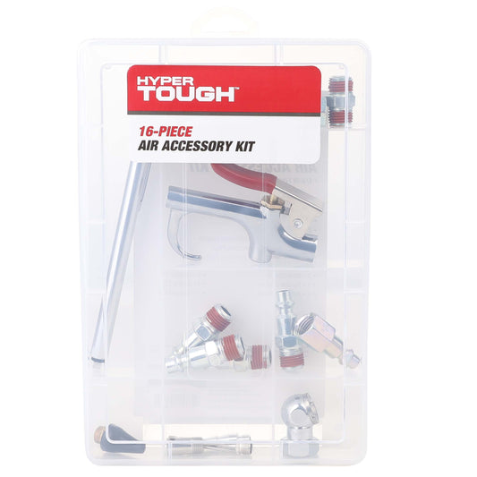 Hyper Tough 16-Piece Portable Steel Accessory Kit for Air Compressors,  41-226HT, Assembled Product Weight: 0.788lbs
