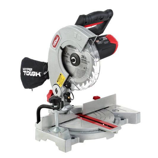 Hyper Tough 9 Amp 7-1/4 inch Corded Compound Miter Saw with Laser Guide, New Condition