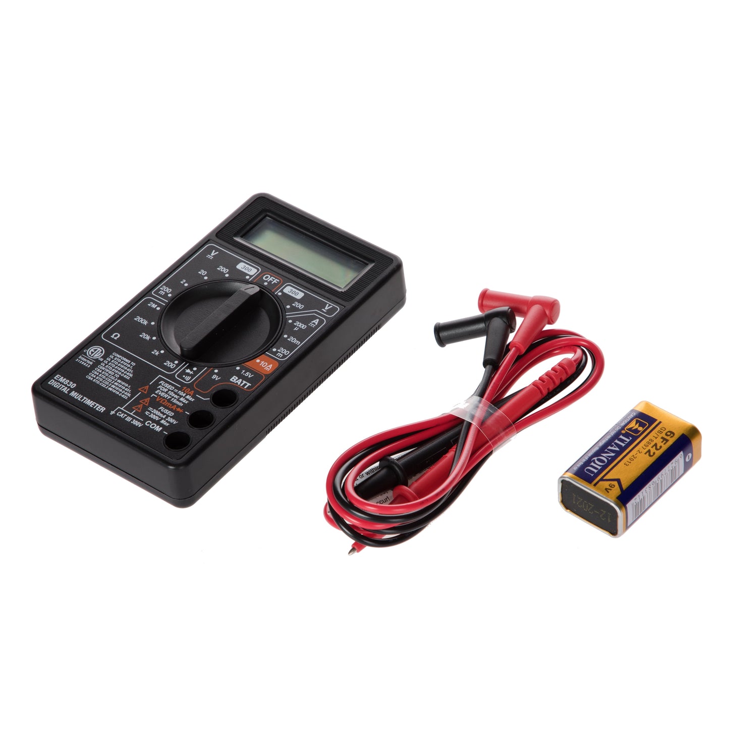 Hyper Tough Digital Multimeter TD35235J, 3 1/2 Digit Screen,  New, 4.25 inch Assembled Product Width