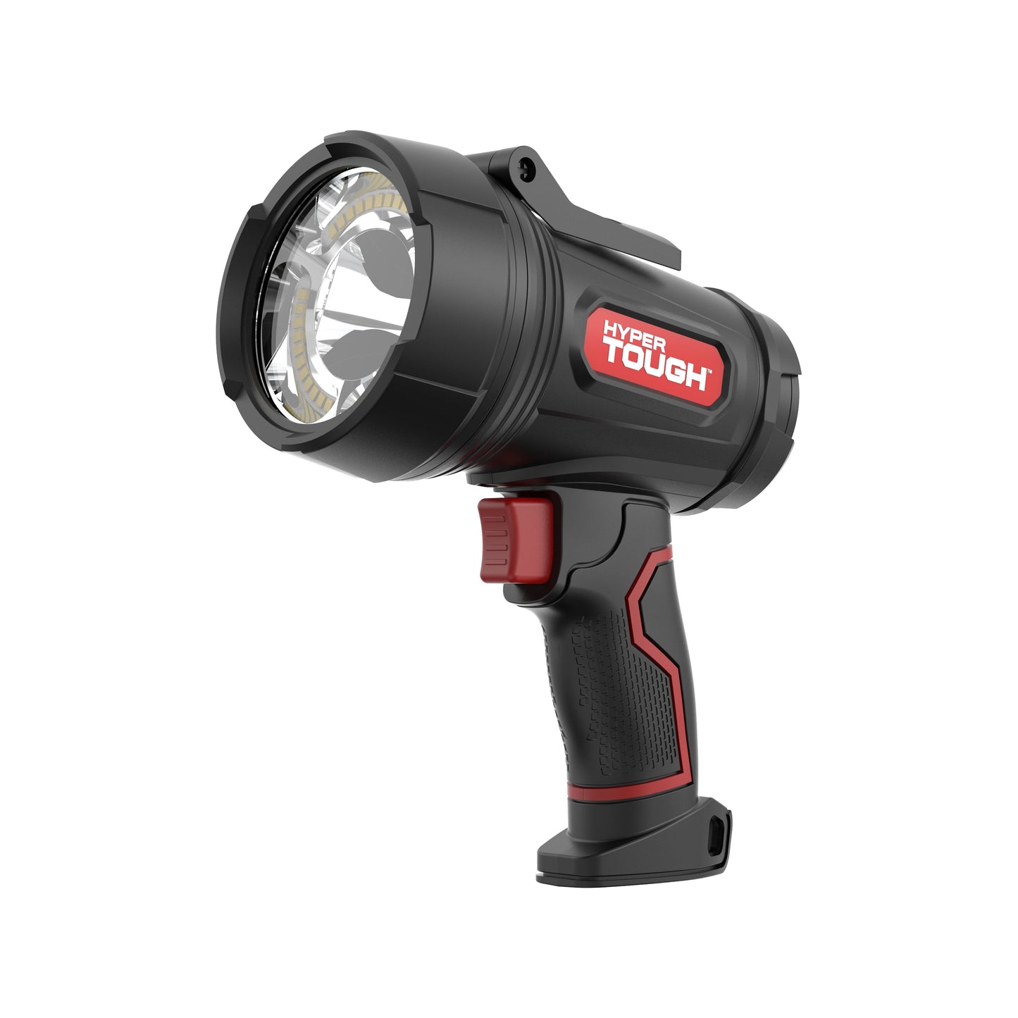 HyperTough Dual Power Rechargeable Spotlight, 2000 Lumens, Ideal for Emergencies and Power Outages