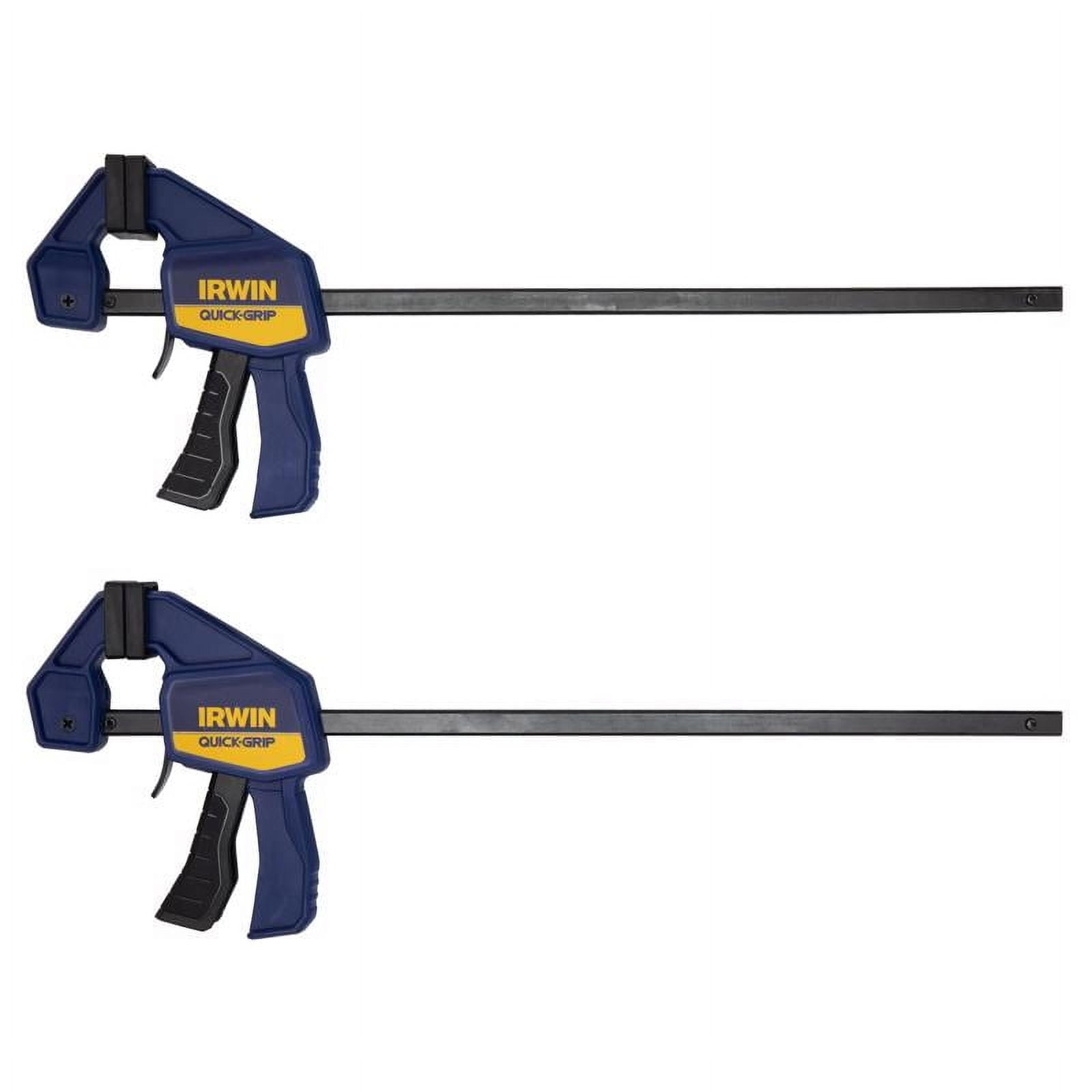 Irwin Quick-Grip 12" One-Handed Mini Bar Clamps, 2pk Light-Duty