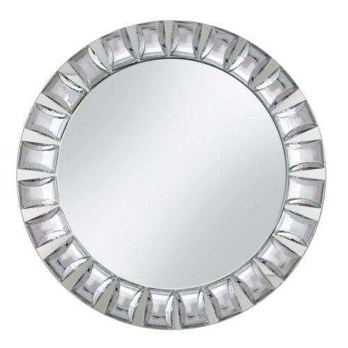 Round Mirror Glass Charger - Etching Personalized Gift Item