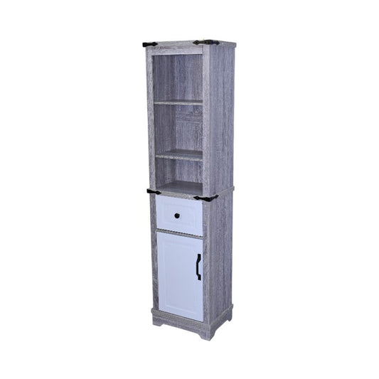 Jopath Narrow Cabinet, Bathroom Storage Tower, Farmhouse Storage Cabinet With Adjustable Shelves ,Storage Drawer With Door And Drawers, Tall Bathroom Storage Cabinet For Small Spaces, White