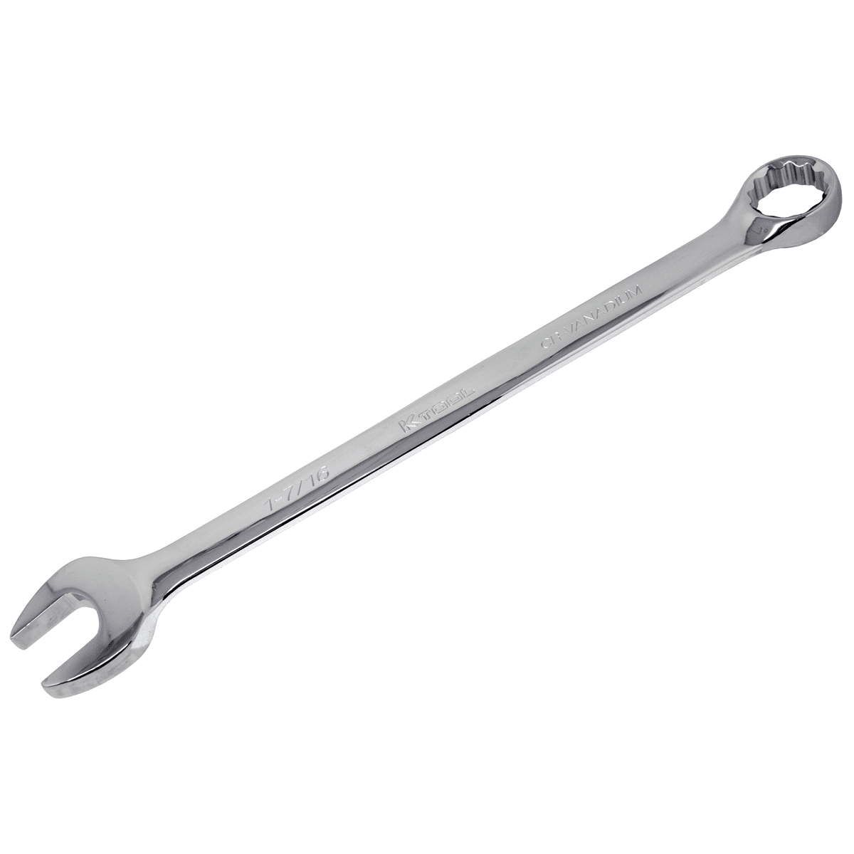 K-Tool 41346 1-7/16 Fractional 12pt Standard Combo Non-Ratcheting Wrench