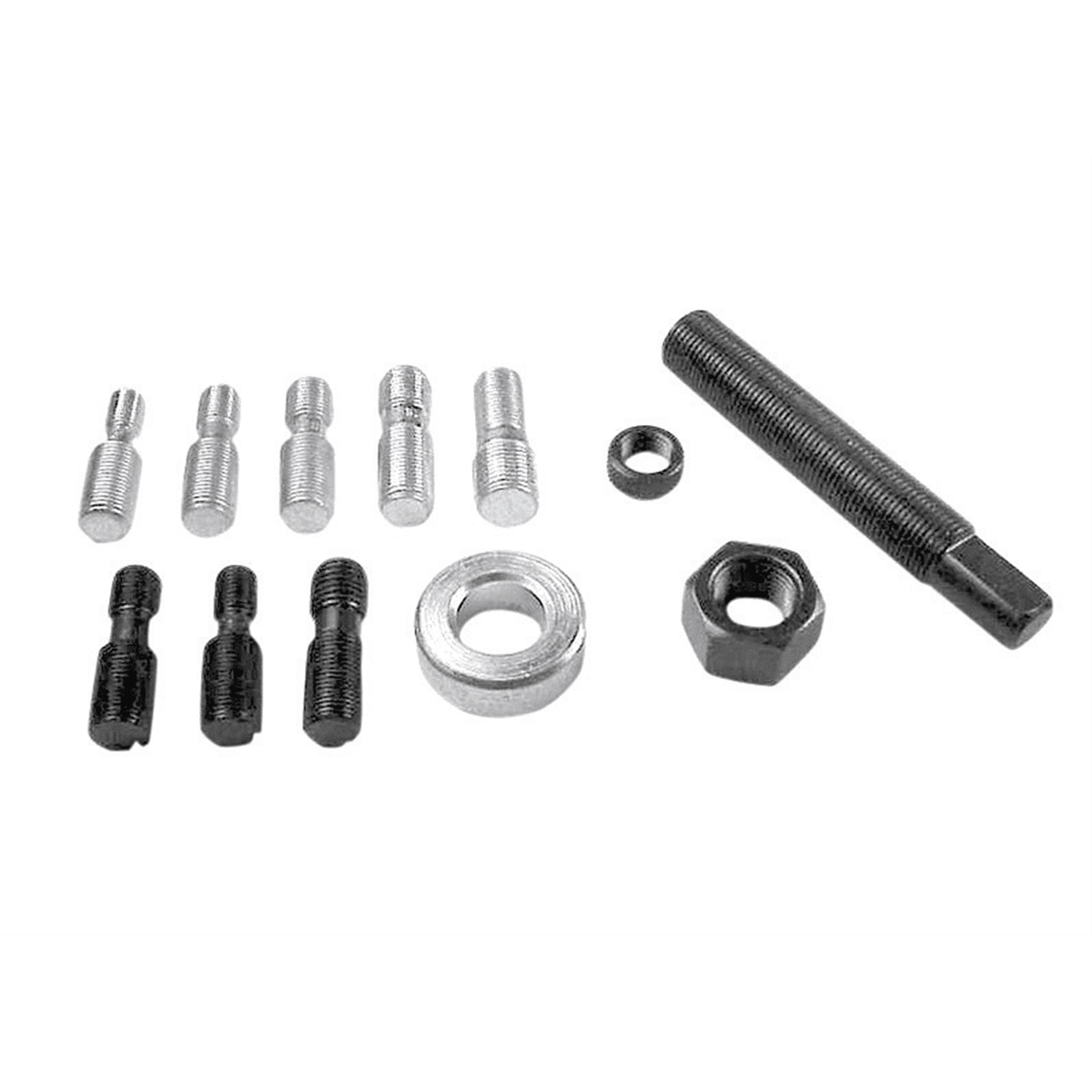 K-Tool 70343 Harmonic Balancer Installer with 8 Threaded Adapters