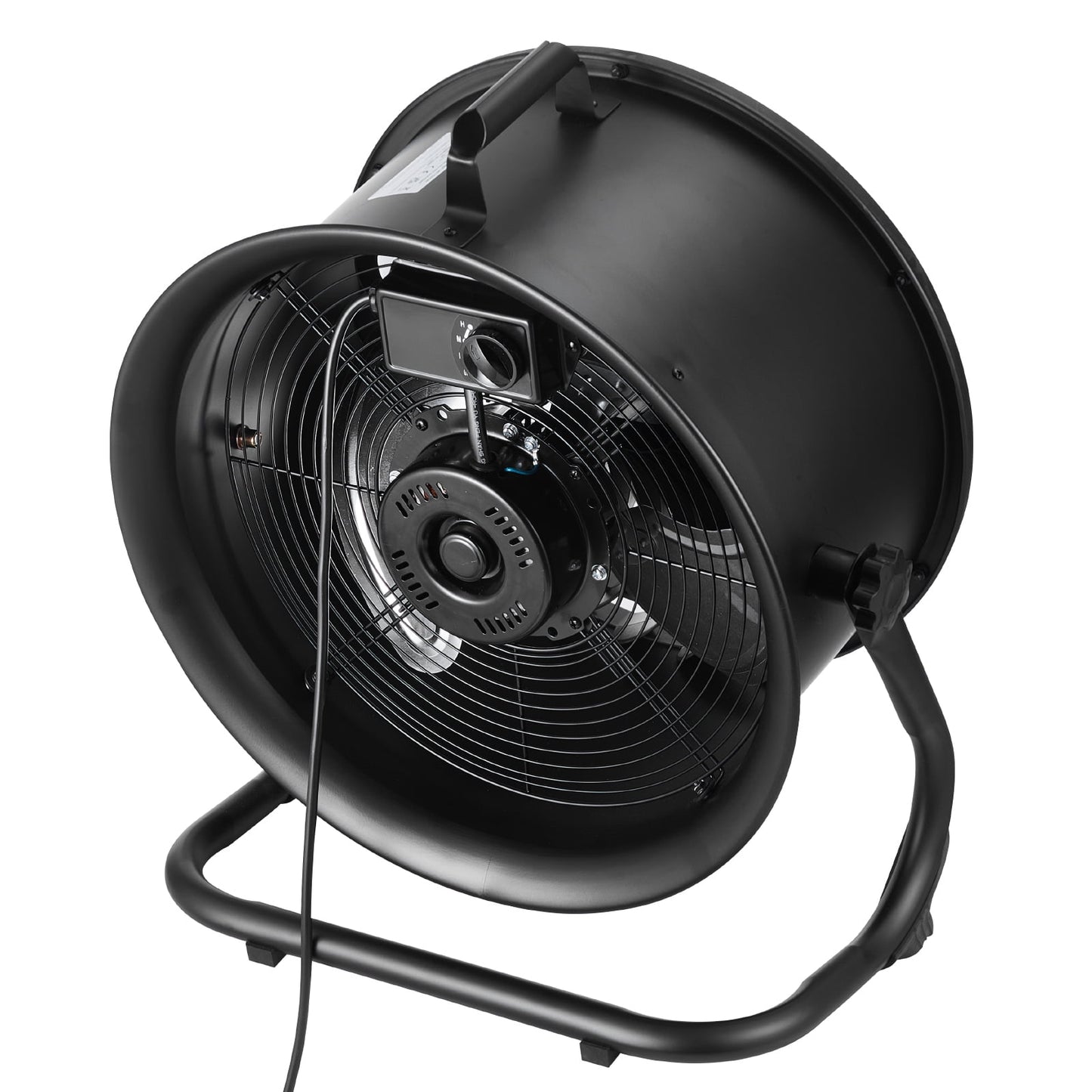 KFFKFF 14-Inch High Velocity Industrial Floor Fan, 3-Speed Adjustable, 2520 CFM Airflow, 360Â° Tilt, Durable Metal Design for Home, Gym, Office, Garage, and Commercial Spaces