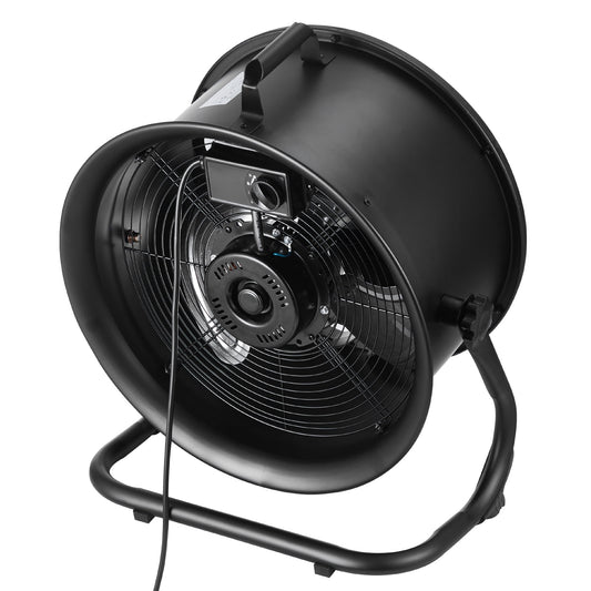 KFFKFF 14-Inch High Velocity Industrial Floor Fan, 3-Speed Adjustable, 2520 CFM Airflow, 360Â° Tilt, Durable Metal Design for Home, Gym, Office, Garage, and Commercial Spaces