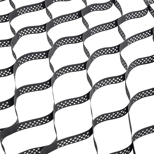 KFFKFF 2-Inch Deep Gravel Grid, 17.06 x 8.86 FT / 5200 x 2700 mm, Supports 1880 LBS Per Sq ft, Permeable Ground Stabilizer for Driveways, Gardens, Patios, Walkways, and RV Parking