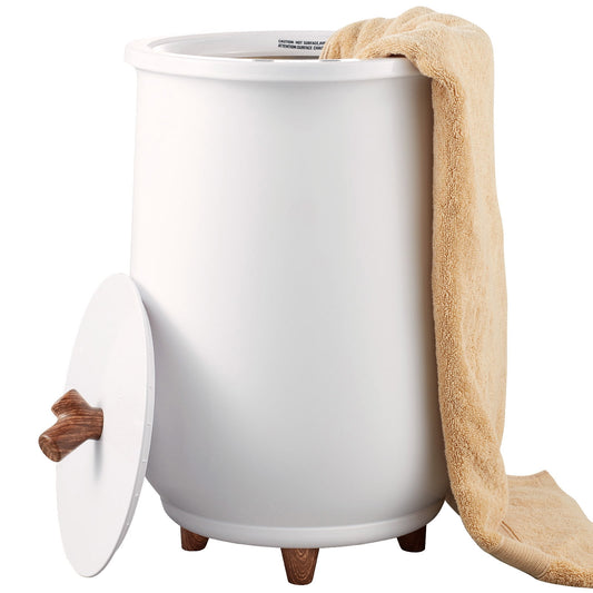 KFFKFF 20L Towel Warmer Bucket, Large Towel Heater with 4-Tier Timer and 3-Tier Temperature, Automatic Power-Off Towel Warmer with for Towels, Bathrobes, Blankets, ETL & FCC Approved