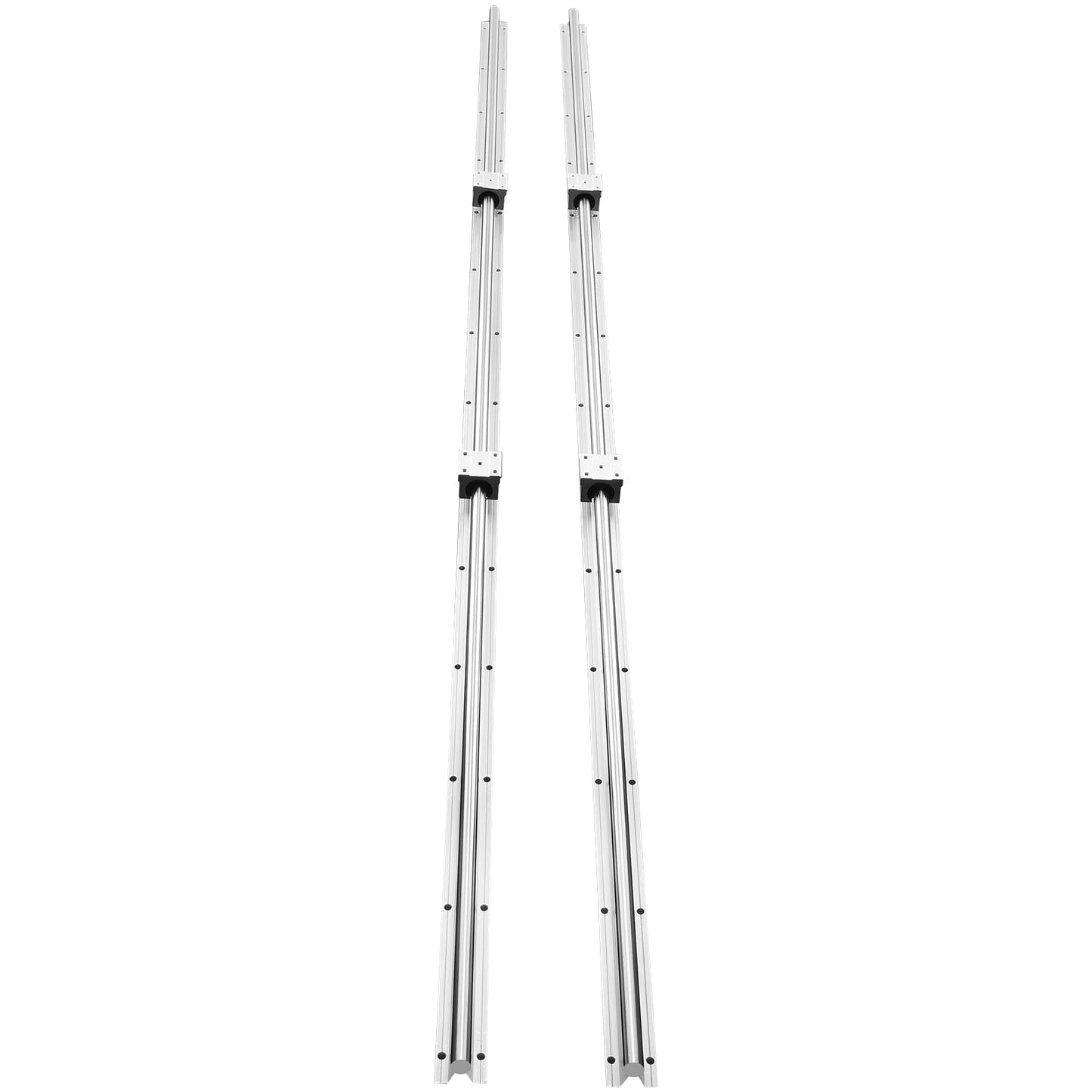 KFFKFF 2PCS SBR16 2000mm Linear Guide Rails Slide Rails and 4 PCS SBR16UU Bearing Blocks
