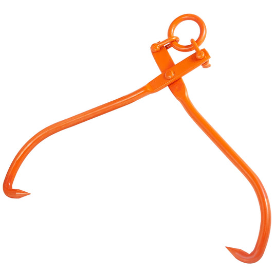 KFFKFF 32-Inch Log Skidding Tongs, Heavy-Duty Steel with 1543 lbs/700 kg Capacity, Ideal for Lifting, Handling, Dragging, and Carrying Logs