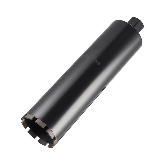 KFFKFF 4-inch Diamond Core Drill Bit, 14-inch Drilling Depth, 1-1/4 in-7 Internal Thread, Durable Welding Design, Wet Core Bit for Concrete, Red Brick, and Masonry Applications