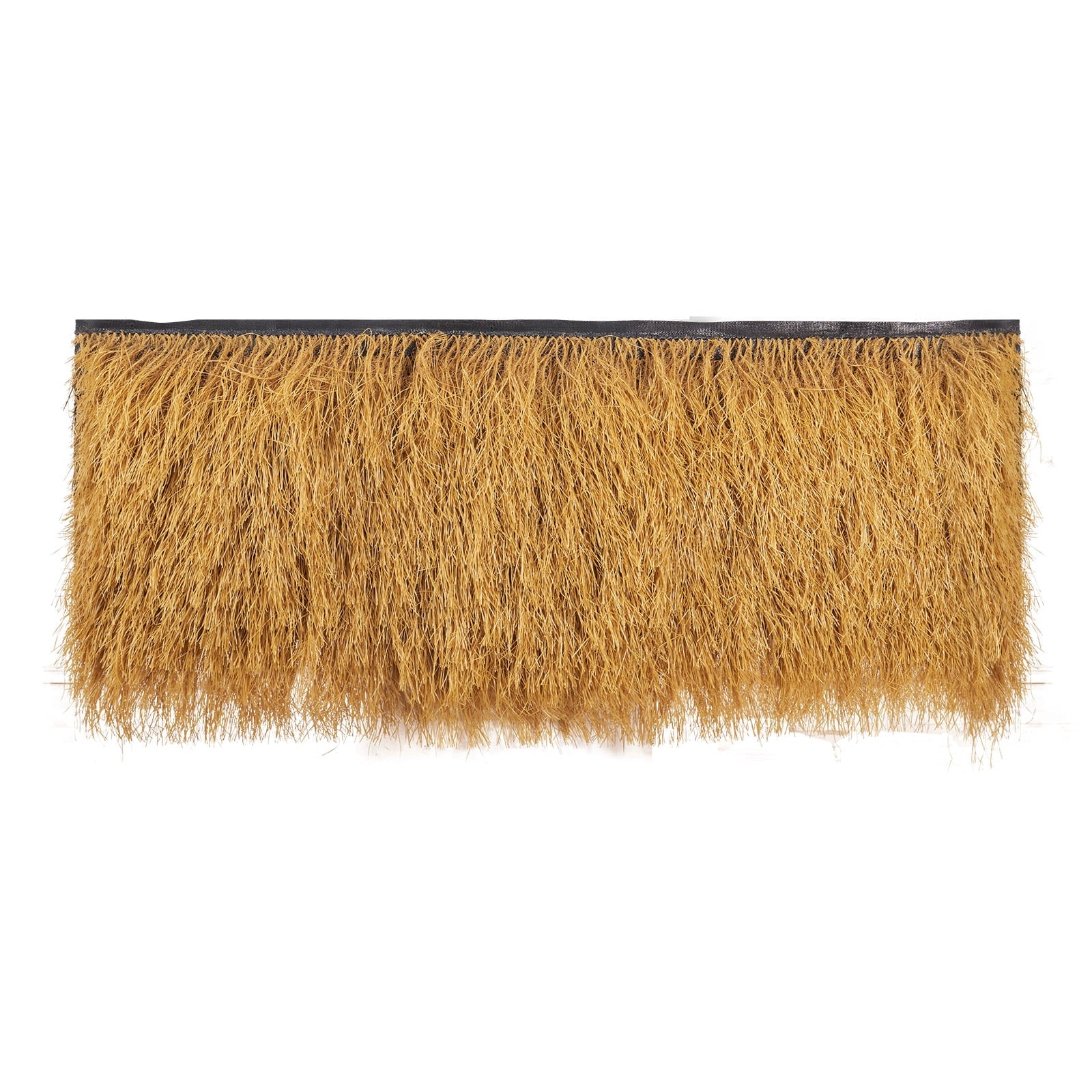 KFFKFF Artificial Thatch Roofing, 1.6 x 19.7 ft Tiki Bar Hut Thatch Grass Roll, Water-Resistant & Fireproof, Tropical Roof Mat for Patio, Pool, Beach, Hawaiian Party Decoration