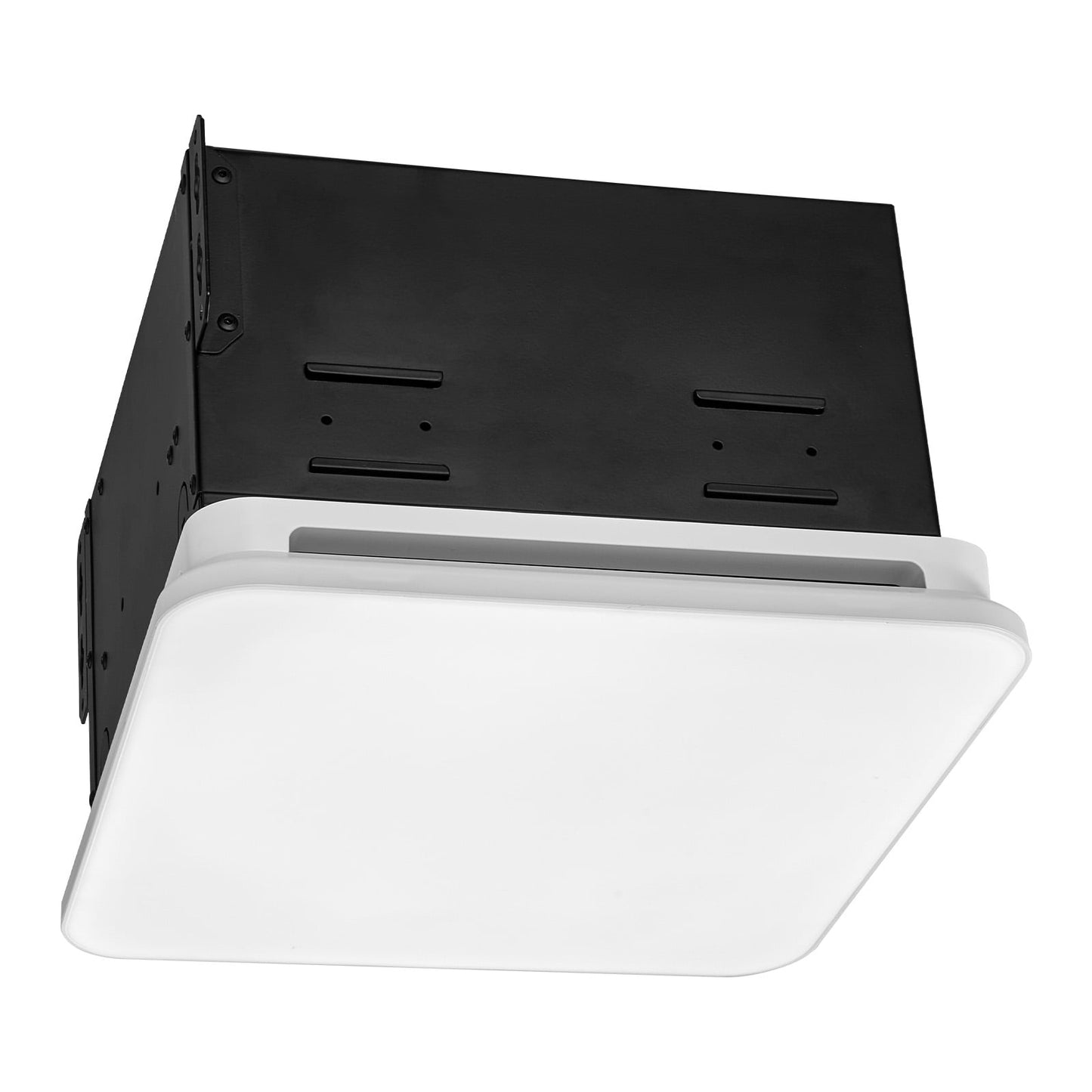 KFFKFF Bathroom Exhaust Fan with LED Light, 80 CFM Ventilation System, 1.5 Sones Quiet Operation, Durable Motor Ceiling Fan for Laundry Room, Storage Room, and Home Use, White