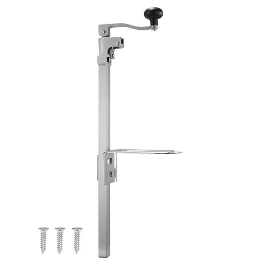 KFFKFF Commercial Manual Can Opener, Durable Tabletop Can Opener for Cans Up to 15.75 Inches Tall, Adjustable Height Design with Screw Mounting, Ideal for Restaurants, Hotels, and Food Stores