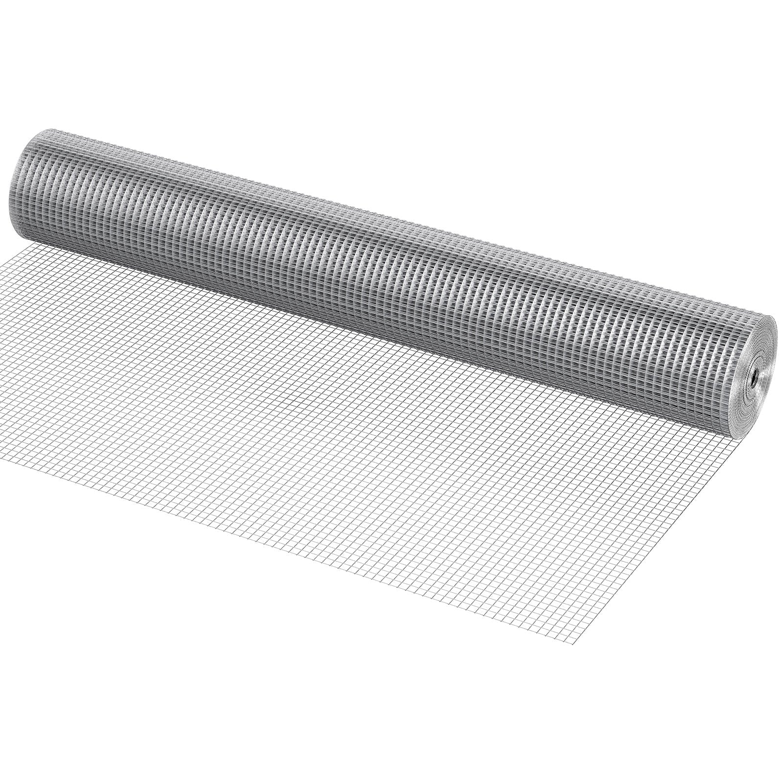 KFFKFF Hardware Fabric Wire Mesh Roll Chicken 1/2" 48" x 50' 19 Ga Wire Fence