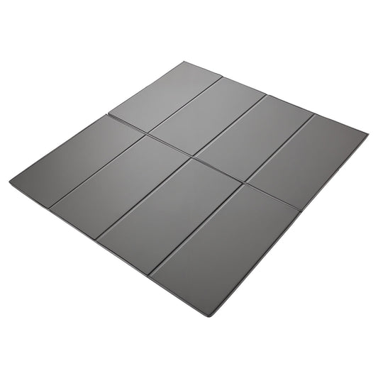 KFFKFF King Size Foldable Bunkie Board, 80.3 x 75.9 in, Mattress Support with Hook-and-Loop Straps, Durable PP Core and 600D Oxford Fabric, Designed to Prevent Sagging for Metal Frames, Bunk Beds