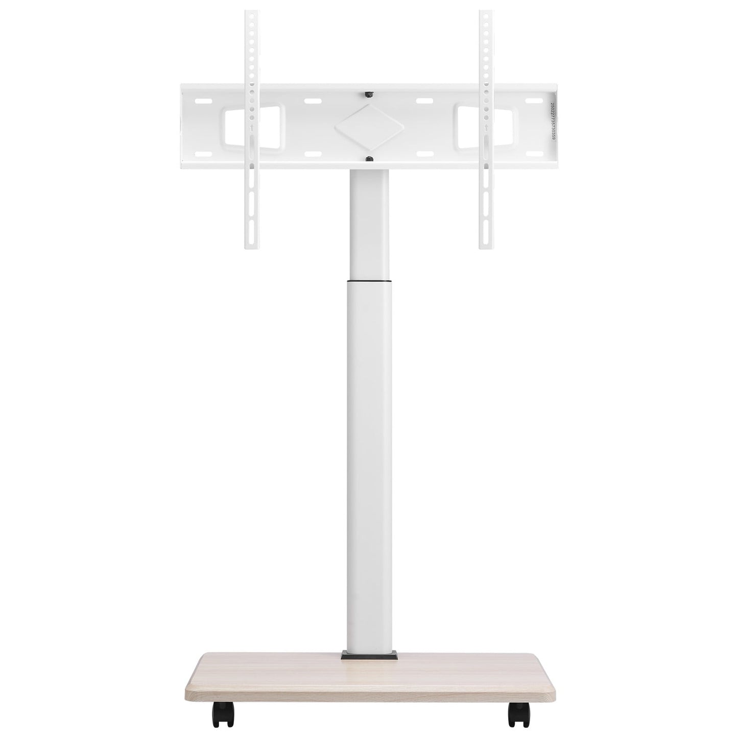 KFFKFF Television Stand with Wheels, TV Base for 32-70 Inches, 25Â° Swivel and Adjustable Height TV Mount on Casters, Supports up to 99 lbs for Corners, Bedrooms