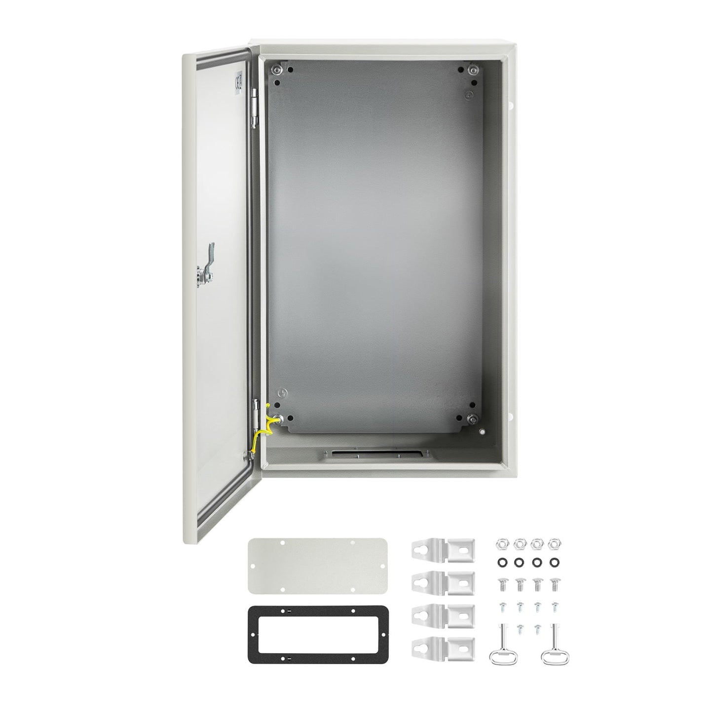 KFFKFF NEMA-Compliant Steel Housing, Dimensions 12 x 12 x 8'', NEMA 4X Steel Electric Container, IP66 Certified for Water and Dust Resistance, Suitable for Outdoor/Indoor Electric Connection Box