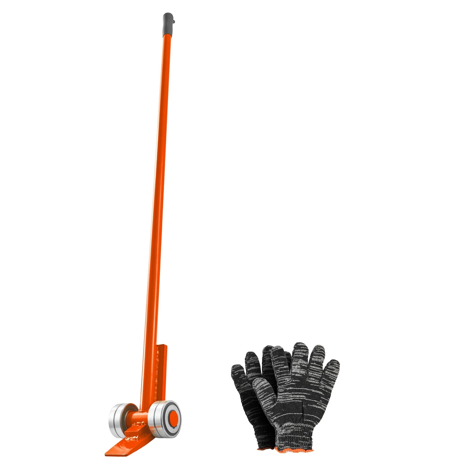 KFFKFF Prylever Bar with 6600 lbs Capacity, 56-Inch Carbon Steel Handle, Lever Dolly for Moving Heavy Loads, Pallets, Concrete Blocks, and Equipment, Set of 2