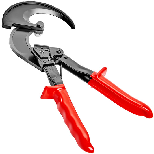 KFFKFF Ratcheting Cable Cutter 11" Ratcheting Wire and Cable Cutter with 400mmÂ² Cutting Area