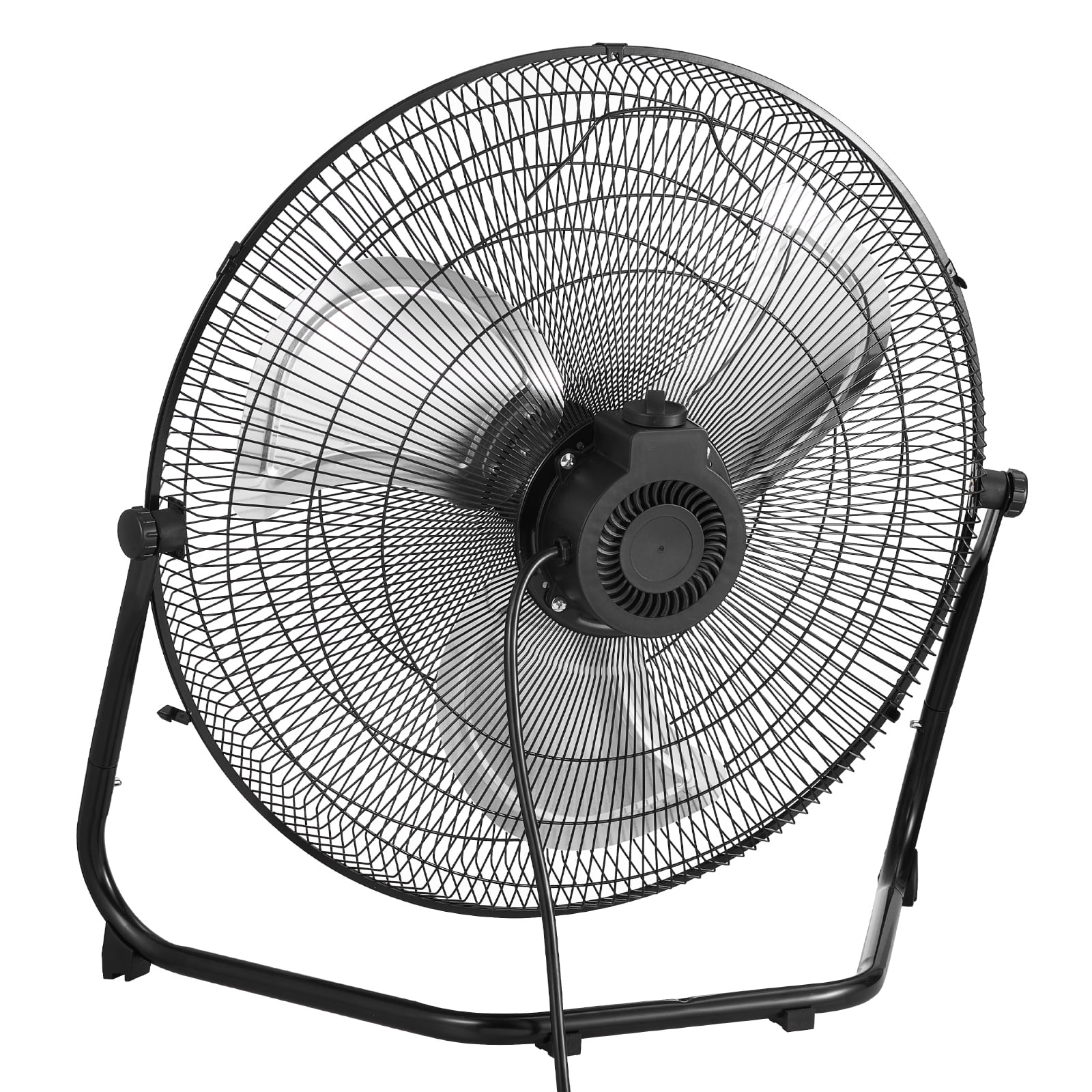 KFFKFF Set of 2 Industrial Floor Fans, 20-Inch High-Performance Metal Fans with Adjustable Tilt, 3 Speed Settings, 4800 CFM Airflow, Ideal for Gyms, Homes, Garages, Commercial Spaces, and Bedrooms