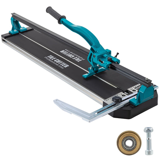 KFFKFF Tile Cutter 31", Manual Single Rail Design, Laser-Guided Precision, Durable Alloy Cutting Wheel, Comfortable Grip Handle, Precise Measurement for Tiles 0.24"-0.59" Thick