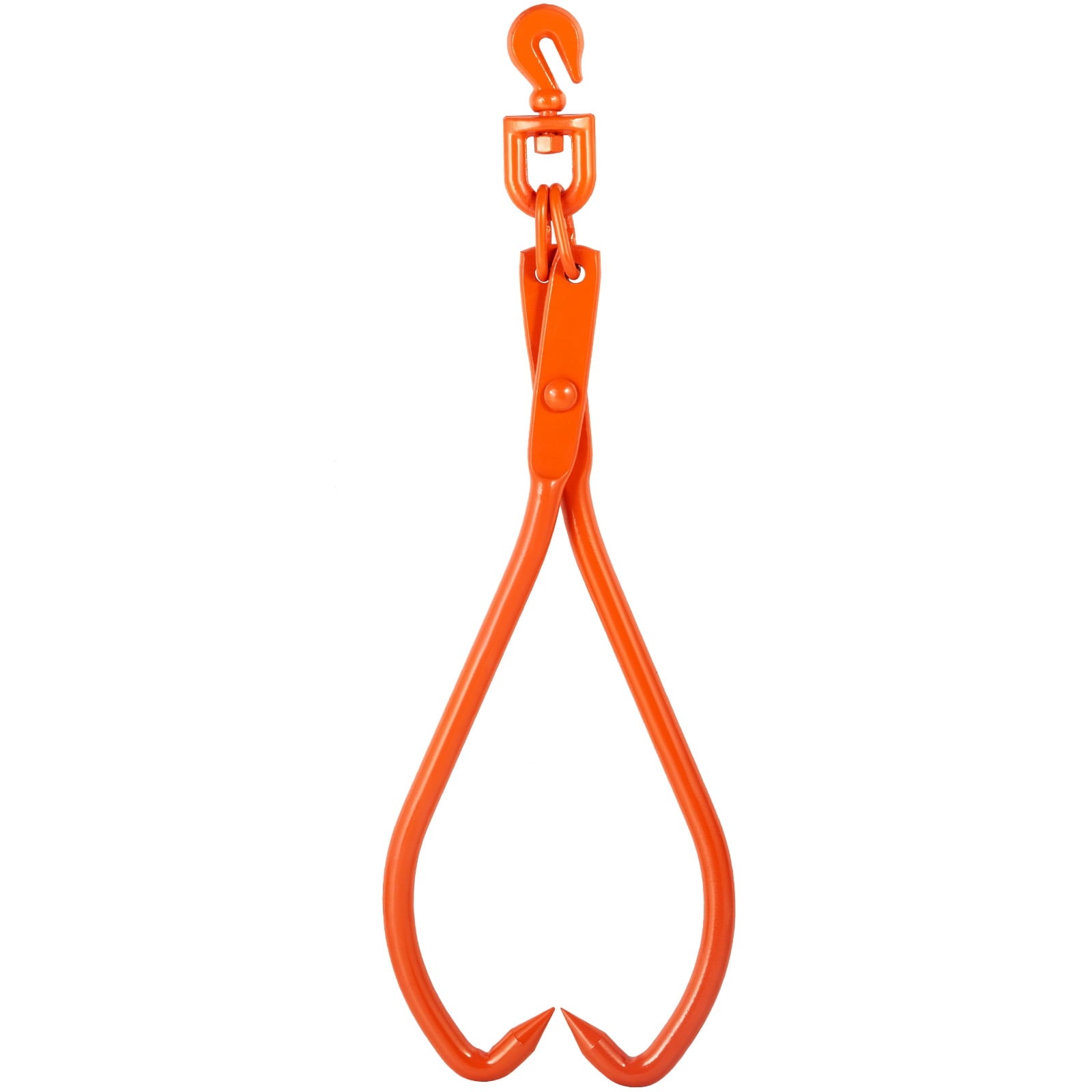 KFFKFF Timber Dragging Claws, 32-inch Dual Claw Timber Hoisting Claws, Robust Rotatable Steel Wood Dragging Claws, 1543 lbs/700 kg Load Limit, Timber Hoisting, Manipulation