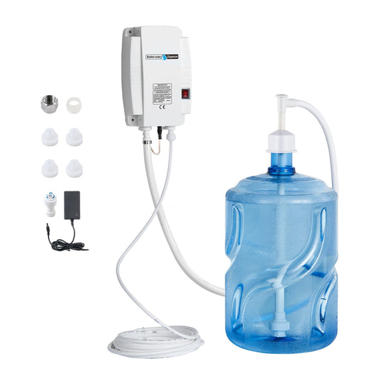 KFFKFF Water Pump Dispenser for 5 Gallon Bottles, Electric Drinking Water Pump System, Single Inlet, Suitable for Coffee/Tea Machines, Fridges, Ice Makers