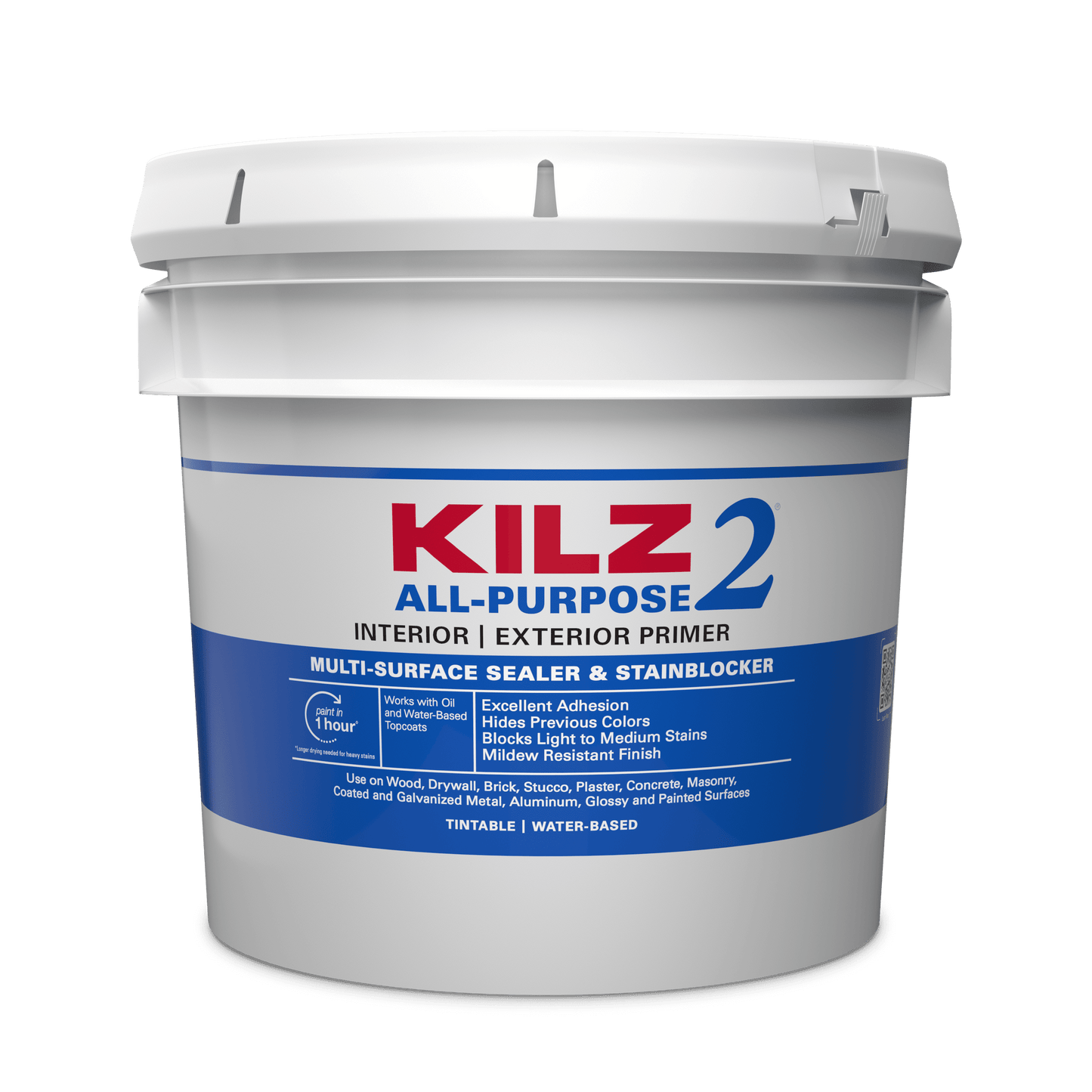 KILZ 2Â® All-Purpose Interior/Exterior Water-Based Stainblocking Primer, 3.5 Gallon