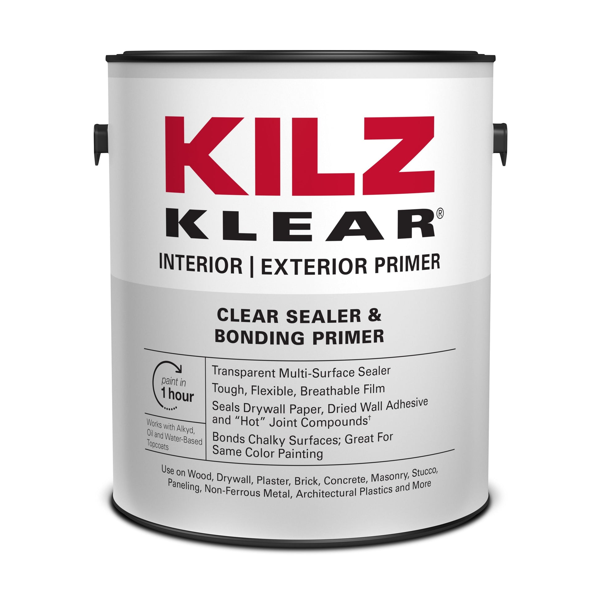 ILZ Klear Interior/Exterior Water-Based Clear Sealer & Bonding Primer, 1 Gallon