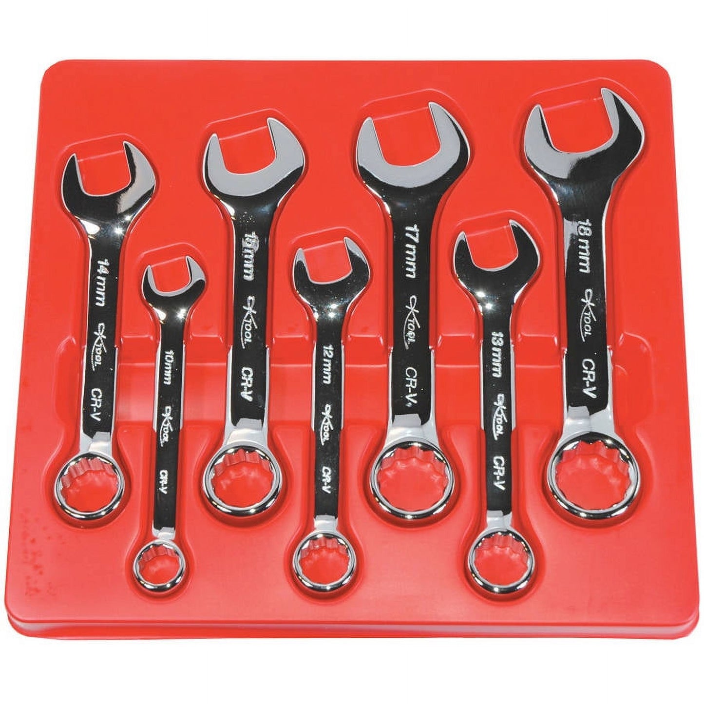 KTI Combination Wrench Set, Metric