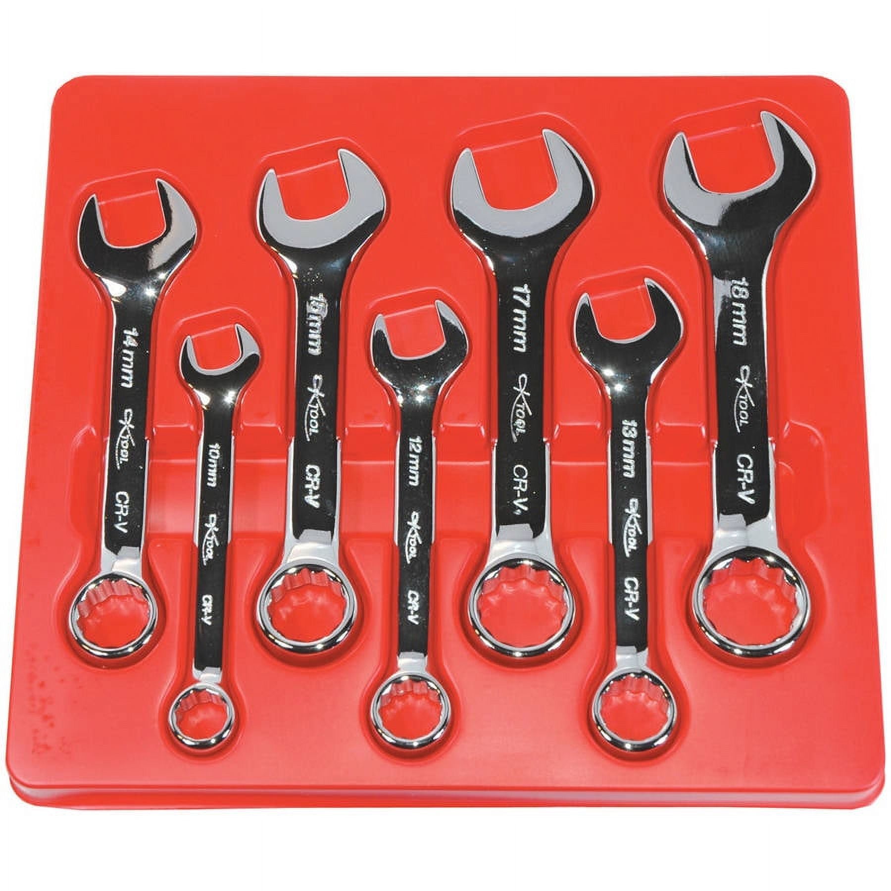 KTI Combination Wrench Set, Metric
