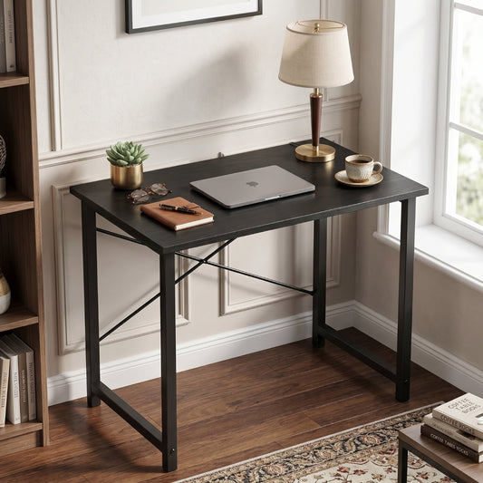 Kelno 31.5 Inch Small Computer Desk Home Office Study Writing Desk Gaming Tableï¼ŒBlack
