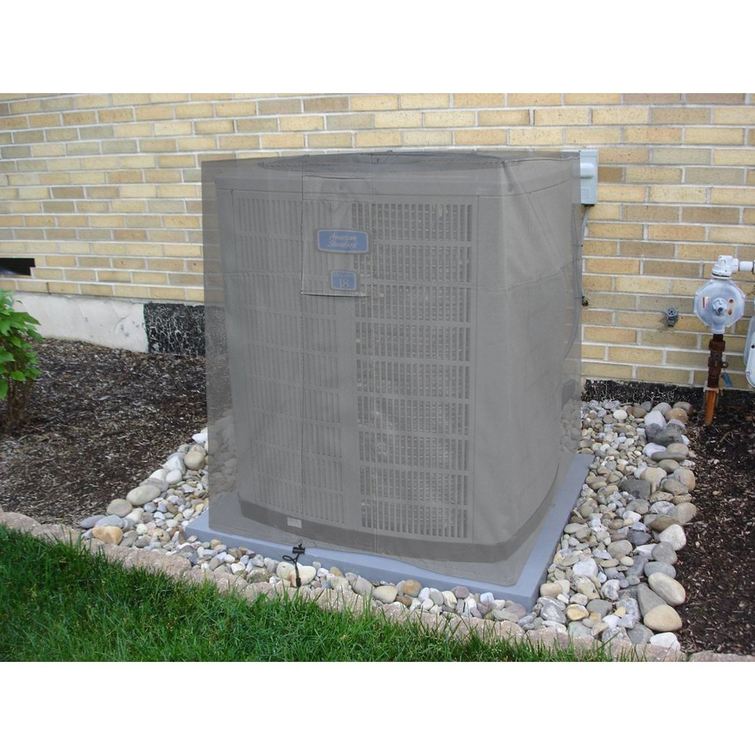 Khomo Gear - Titan Series - Waterproof Heavy Duty Outdoor Air Conditioning Cover AC Protector - Gray