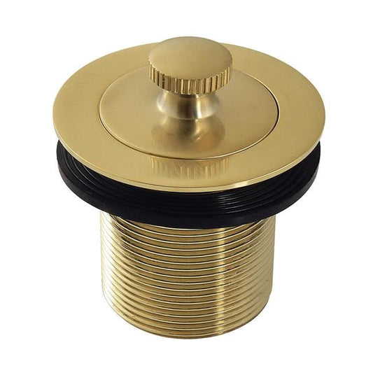 Kingston Brass DLT17SB 1.5 in. Lift & Turn Tub Drain with 1.75 in. Body Thread, Brushed Brass