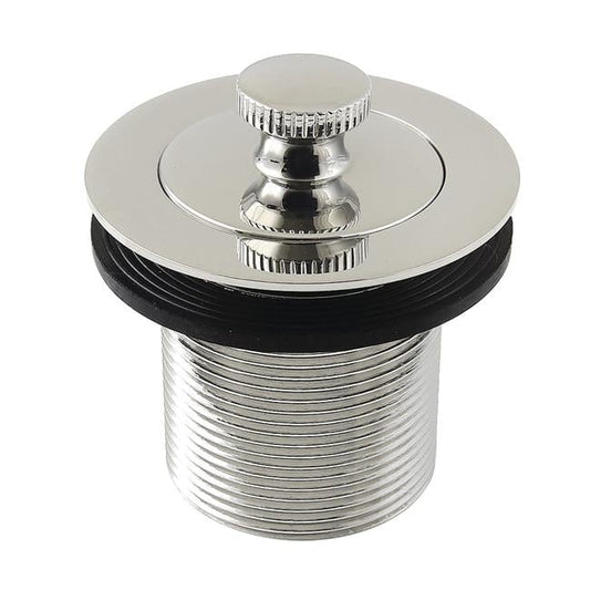 Kingston Brass DLT17PN 1.5 in. Lift & Turn Tub Drain with 1.75 in. Body Thread, Polished Nickel