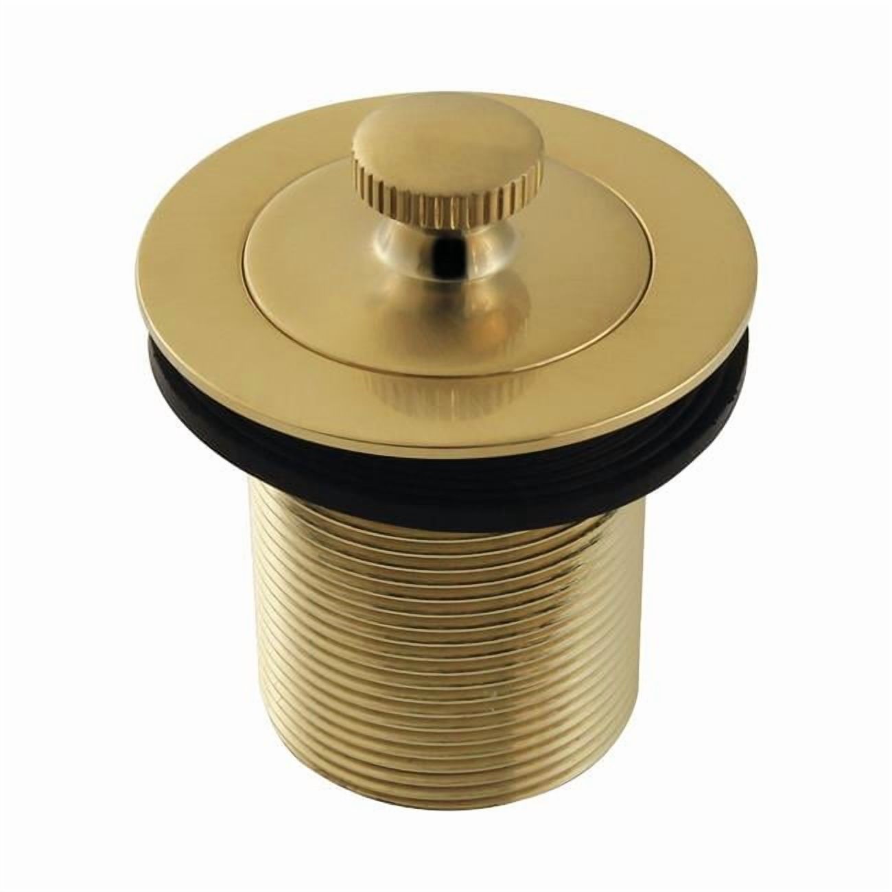 Kingston Brass DLT20SB 1.5 in. Lift & Turn Tub Drain with 2 in. Body Thread, Brushed Brass