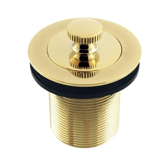 Kingston Brass DLT20PB 1.5 in. Lift & Turn Tub Drain with 2 in. Body Thread, Polished Brass