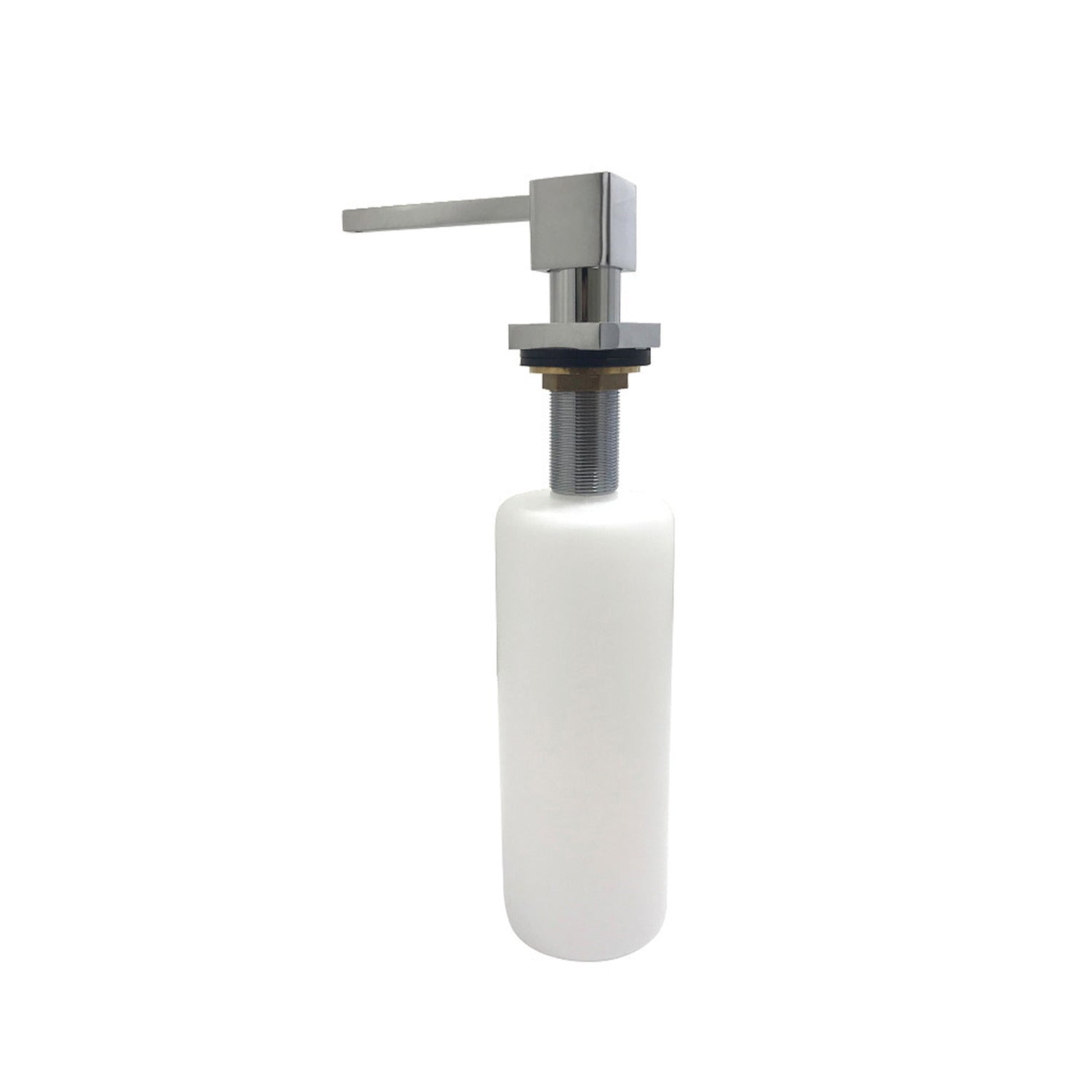Kingston Brass Soap Dispenser SD8411 Polished Chrome with Straight Nozzle 17 oz