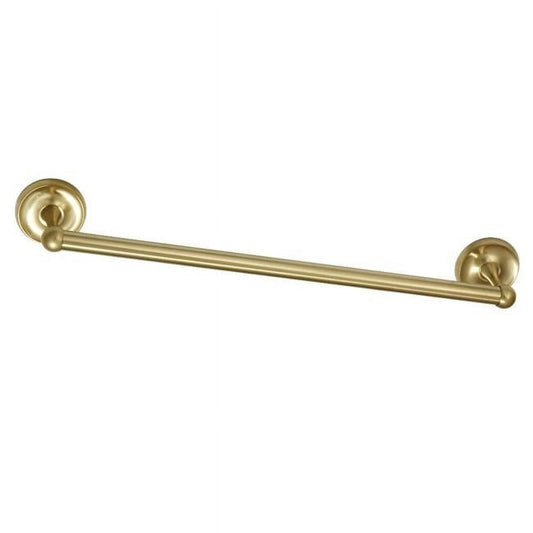Kingston Brass BA312BB 18 in. Classic Towel Bar, Brushed Brass