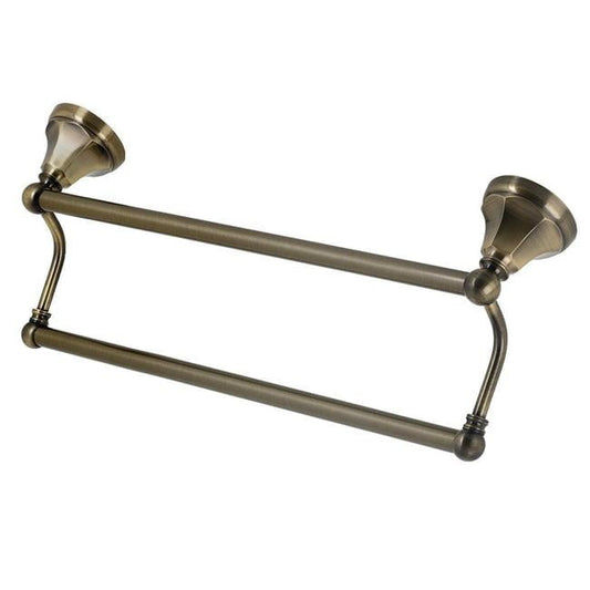 Kingston Brass Metropolitan 18-Inch Dual Towel Bar In Antique Brass BA481318AB