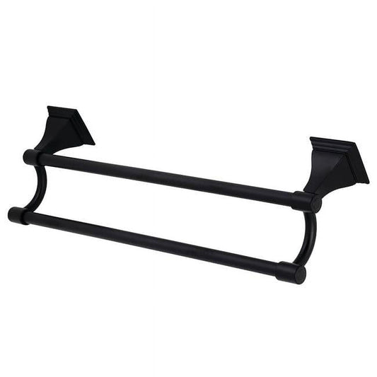 Kingston Brass Monarch 18-Inch Dual Towel Bar With Antique Brass BAH612318AB